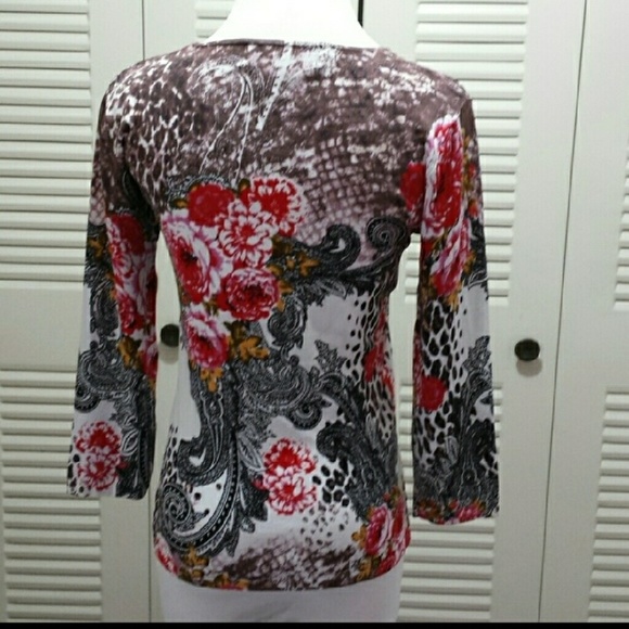 Pasliey print top - Picture 3 of 4